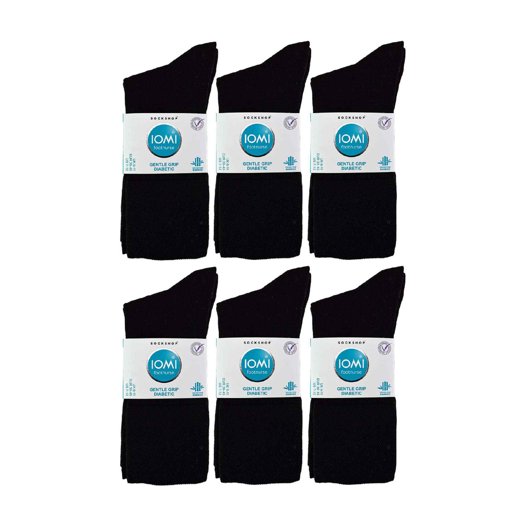 Sock Snob 2 Pack Mens Diabetic Bamboo Extra Wide Non Elastic Socks