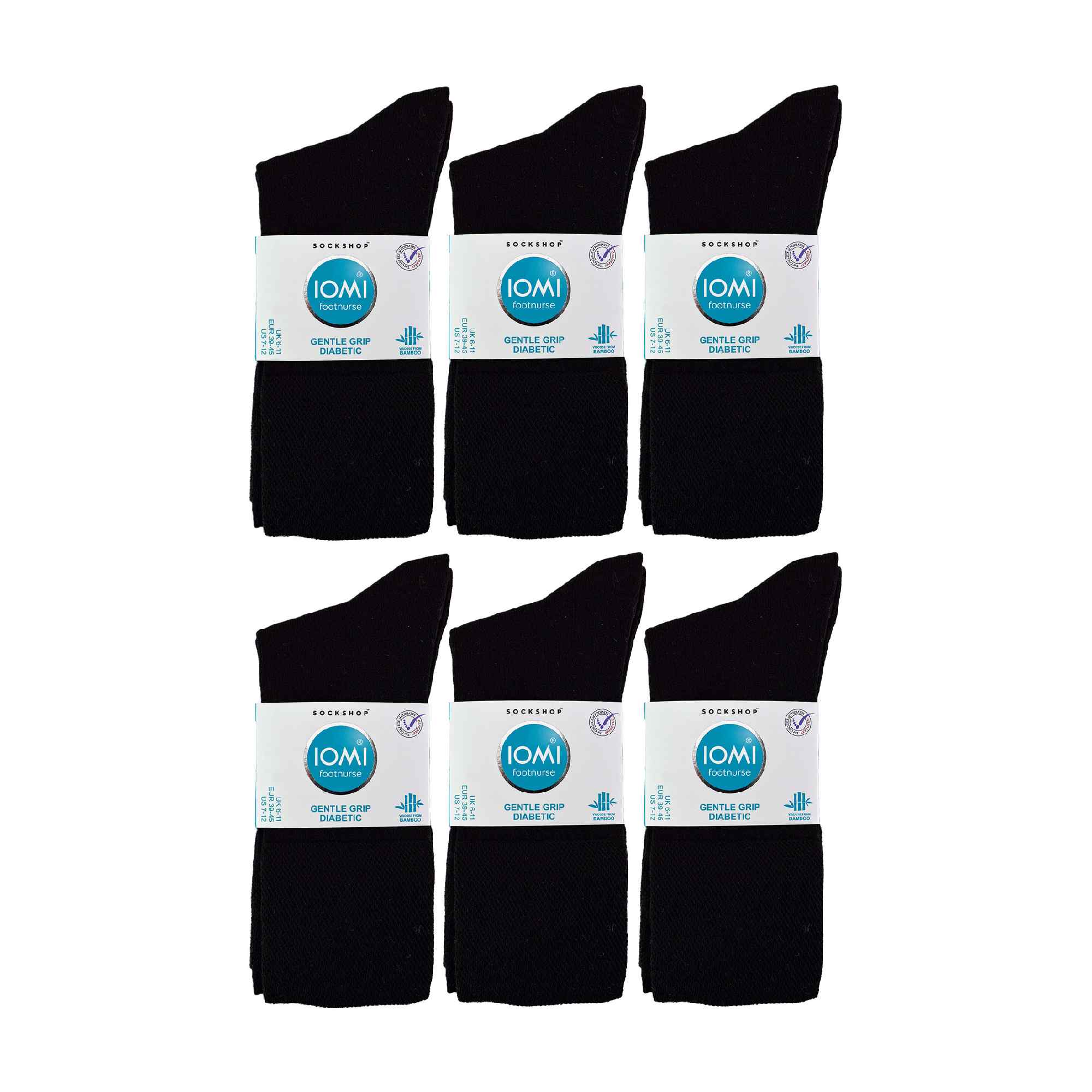 Sock Snob 2 Pack Mens Diabetic Bamboo Extra Wide Non Elastic Socks