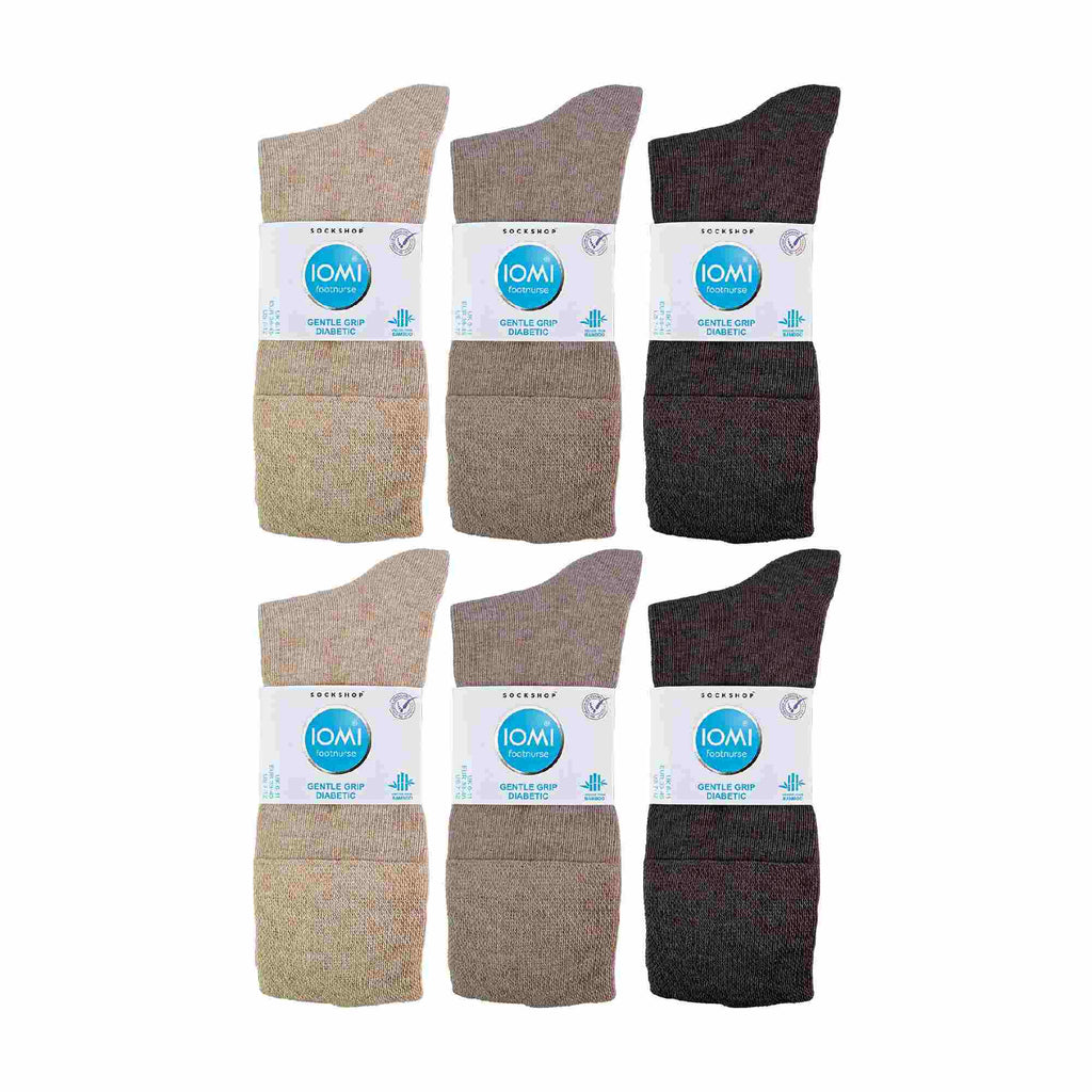 Sock Snob 2 Pack Mens Diabetic Bamboo Extra Wide Non Elastic Socks
