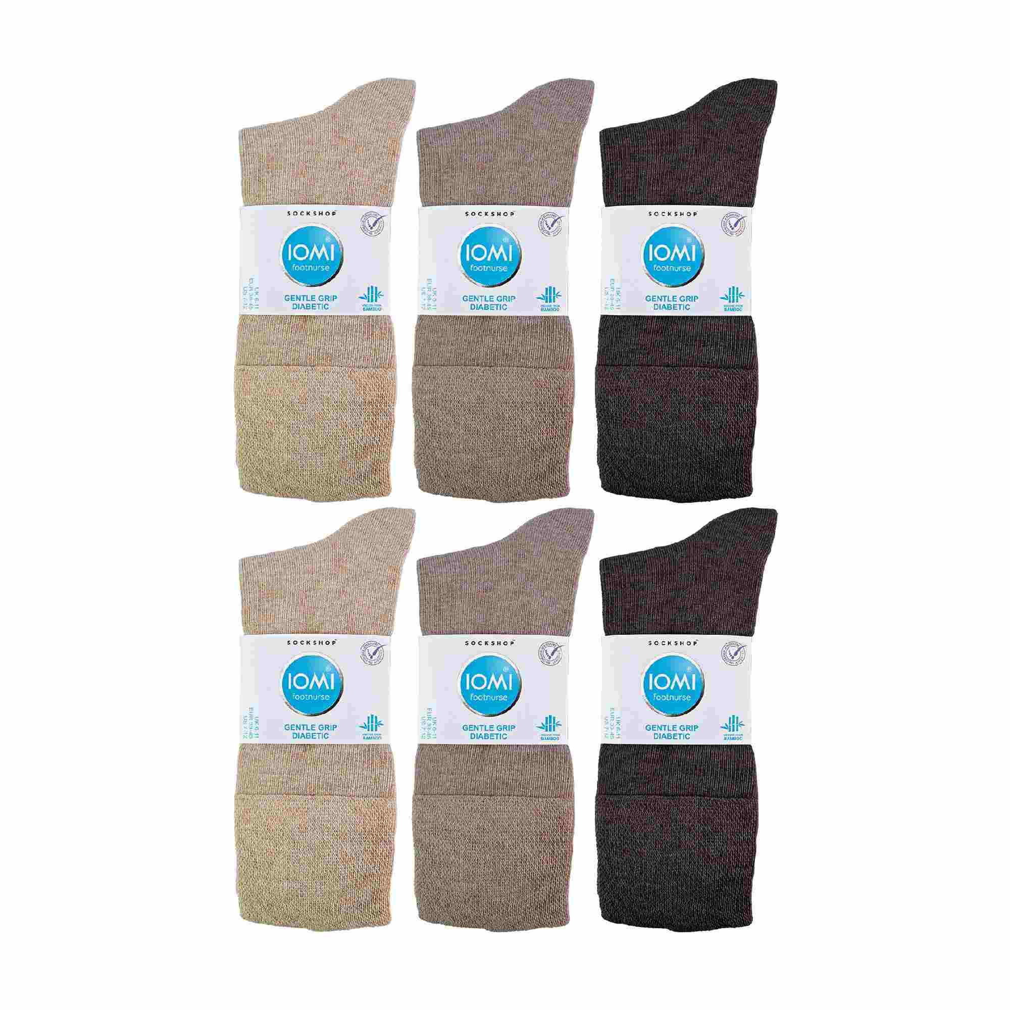 Sock Snob 2 Pack Mens Diabetic Bamboo Extra Wide Non Elastic Socks