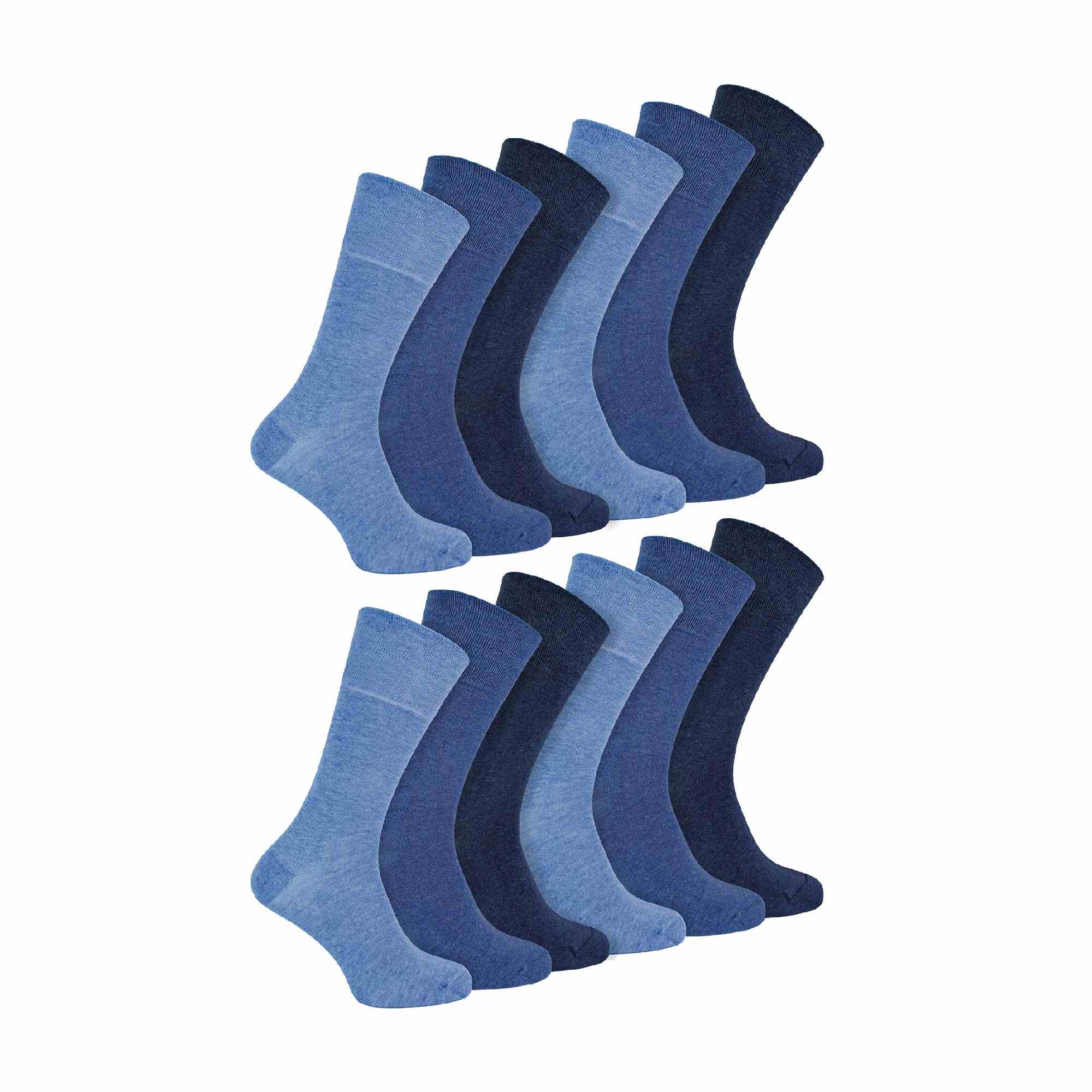 Sock Snob 2 Pack Mens Diabetic Bamboo Extra Wide Non Elastic Socks