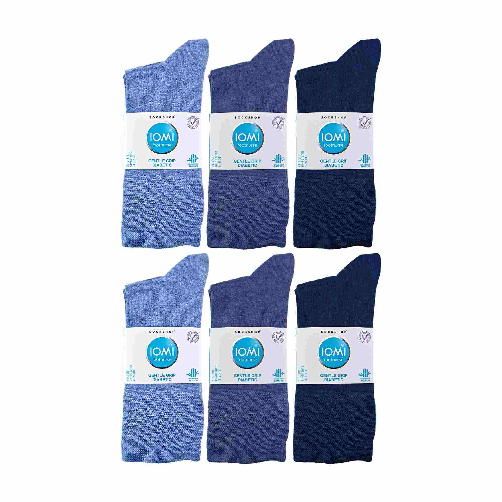 Sock Snob 2 Pack Mens Diabetic Bamboo Extra Wide Non Elastic Socks