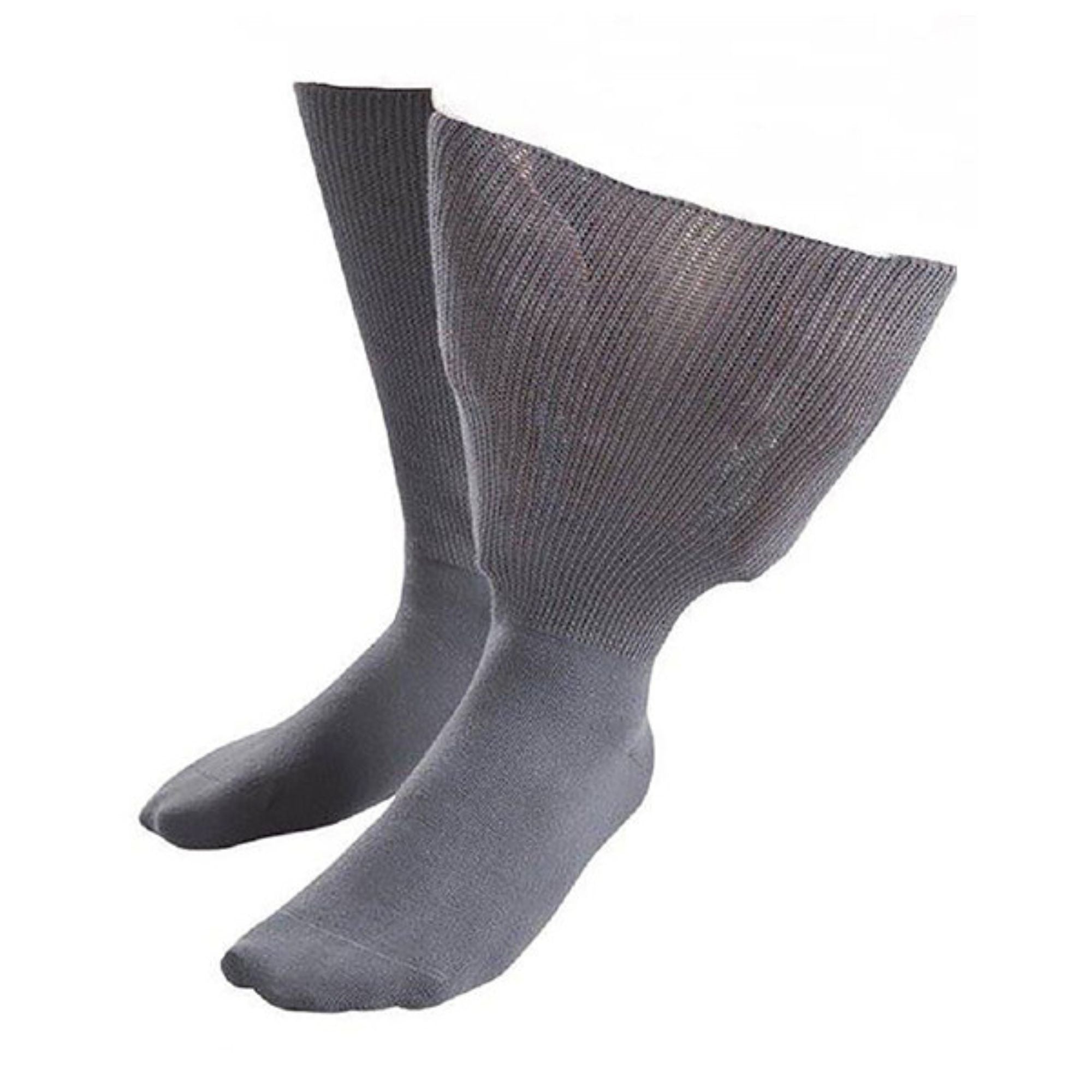 Sock Snob 1 Pack Extra Wide Loose Fit Cotton Oedema Socks for Swollen Ankles