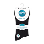 Gentle Grip 6 Pack Mens Elastic Cotton Diabetic Socks with Seamless Toe