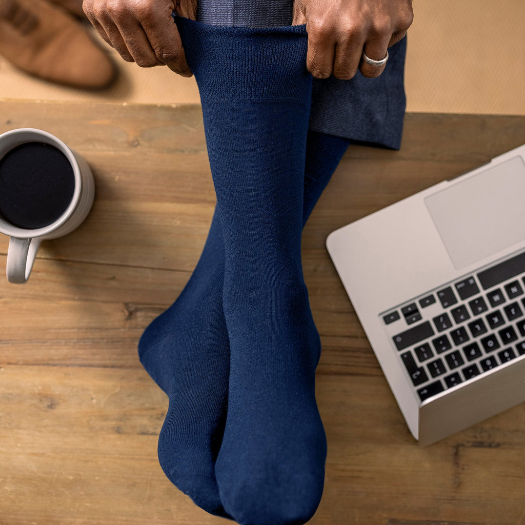 Sock Snob 12 Pairs Mens Gentle Grip Top Diabetic Socks
