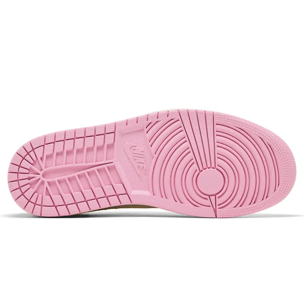 Travis Scott x Air Jordan 1 Low OG Shy Pink trainers outsole detail