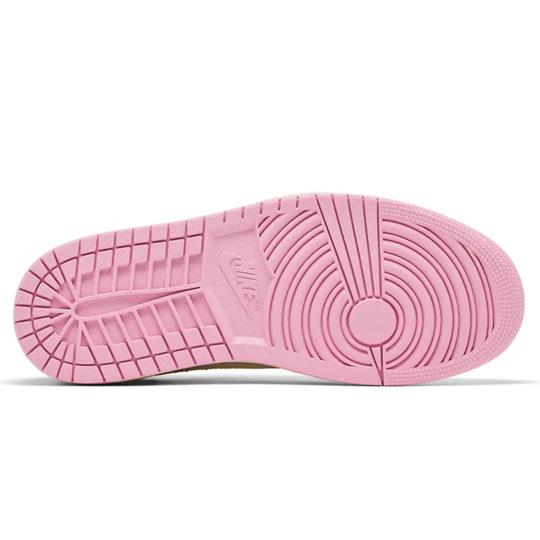 Travis Scott x Air Jordan 1 Low OG Shy Pink trainers outsole detail
