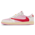 Travis Scott x Air Jordan 1 Low OG Sail Tropical Pink trainers main side profile