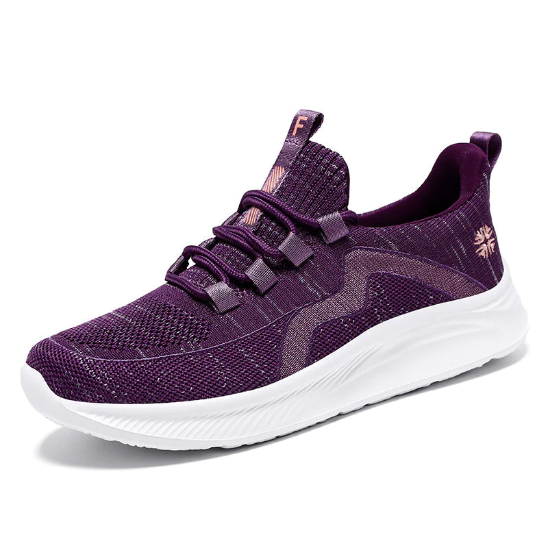 Womens Non Slip Breathable Lightweight Slip On Running Trainers