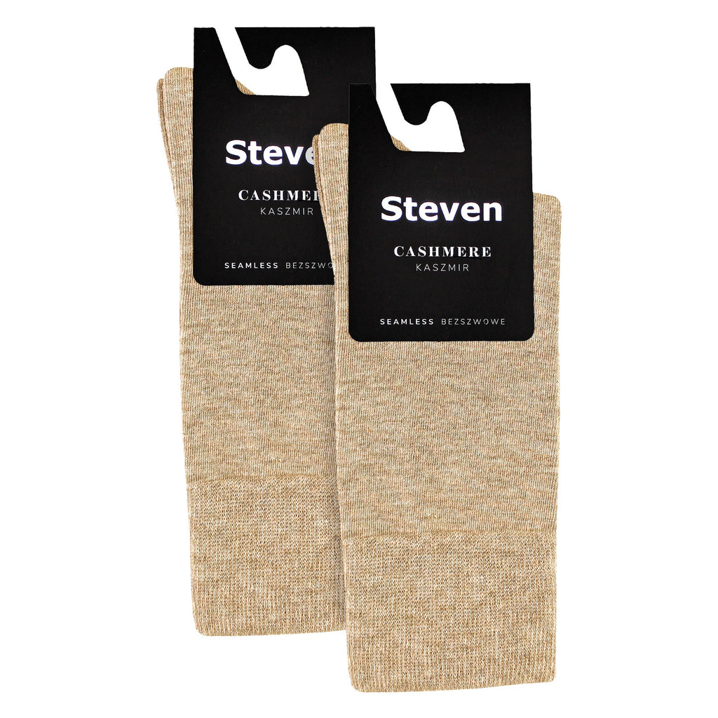 Steven 2 Pairs Mens Cashmere Socks - Luxury