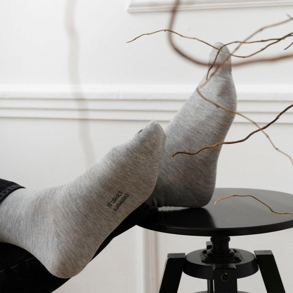 Steven 2 Pairs Mens Cashmere Socks - Luxury