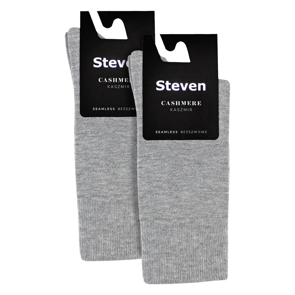 Steven 2 Pairs Mens Cashmere Socks - Luxury