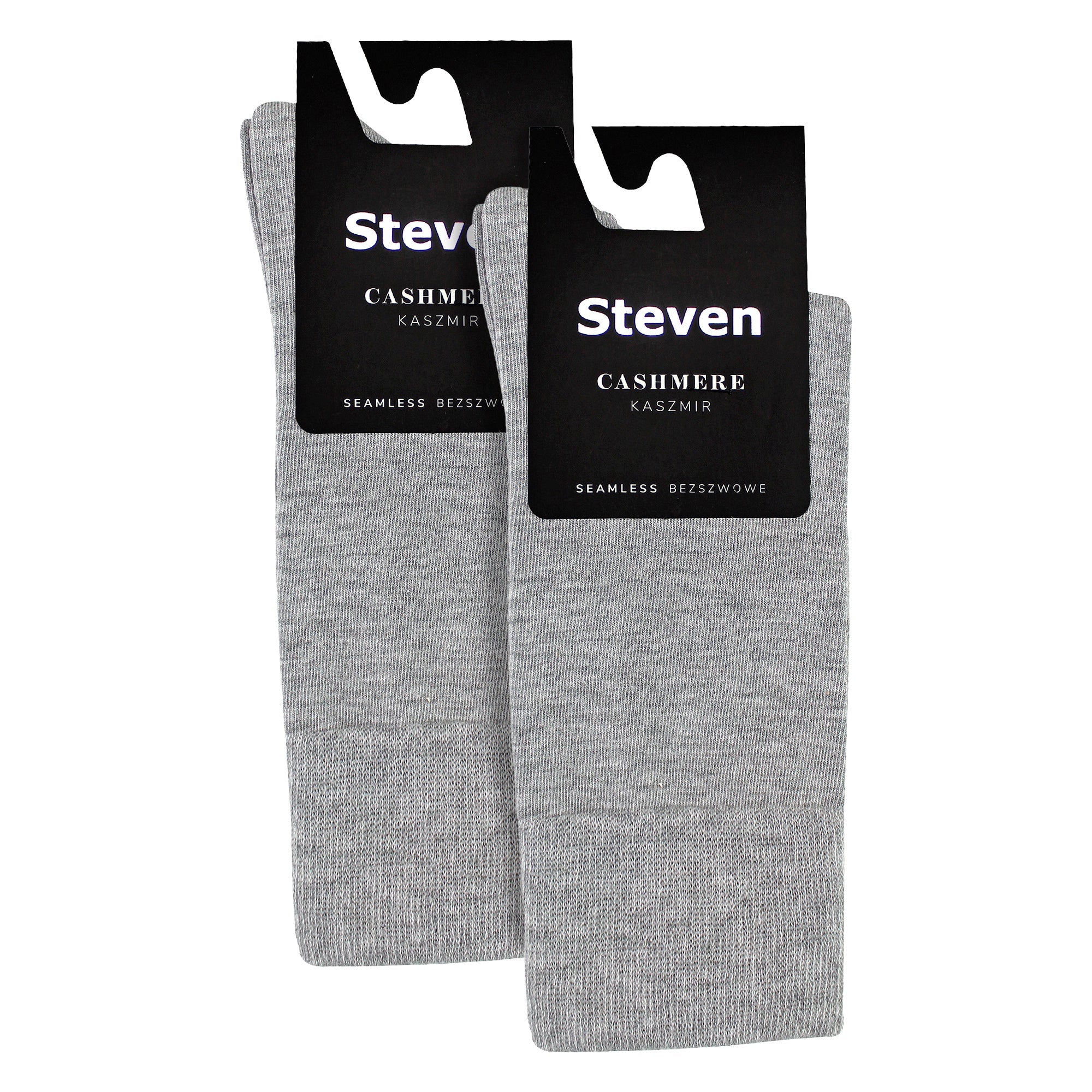 Steven 2 Pairs Mens Cashmere Socks - Luxury
