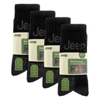 Jeep Mens Luxury Cushioned Cotton Hiking Socks Multipack Options