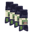 Jeep Mens Luxury Cushioned Cotton Hiking Socks Multipack Options