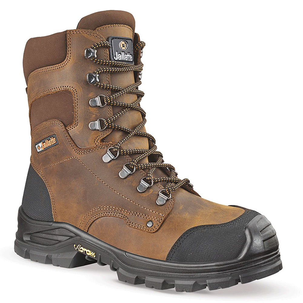 Jallatte Jalhickory Sas S3 CI SRC Water-Repellent Safety Work Safety Boots Brown