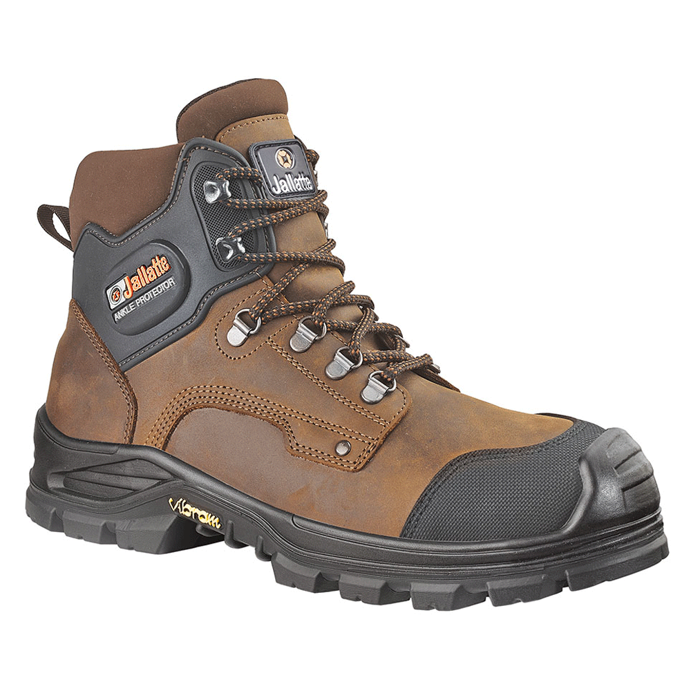 Jallatte Jalirok Sas S3 CI SRC Water-Repellent Safety Work Safety Boots Brown