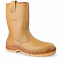 Jallatte Jalpole S3 CI WR SRC Water-Repellent Safety Work Rigger Boots Tan