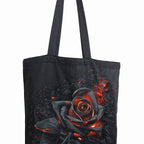 Burnt Rose Canvas Long Handle Tote Bag front view