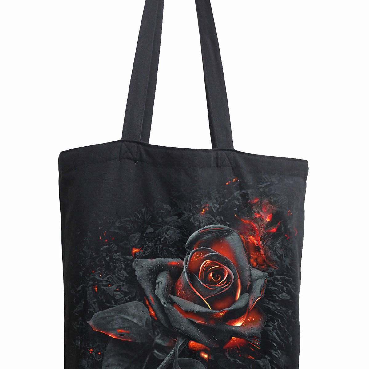 Burnt Rose Canvas Long Handle Tote Bag front view