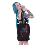 Burnt Rose canvas long handle tote bag detail view