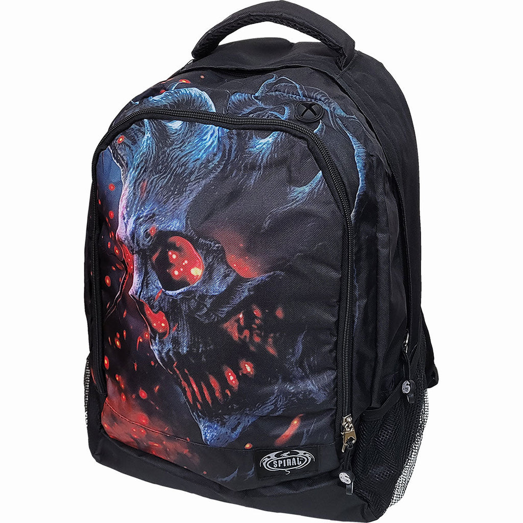 Death Embers Laptop Backpack front product view