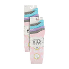 Wildfeet 10 Pairs Womens Bamboo Crew Socks with Patterns