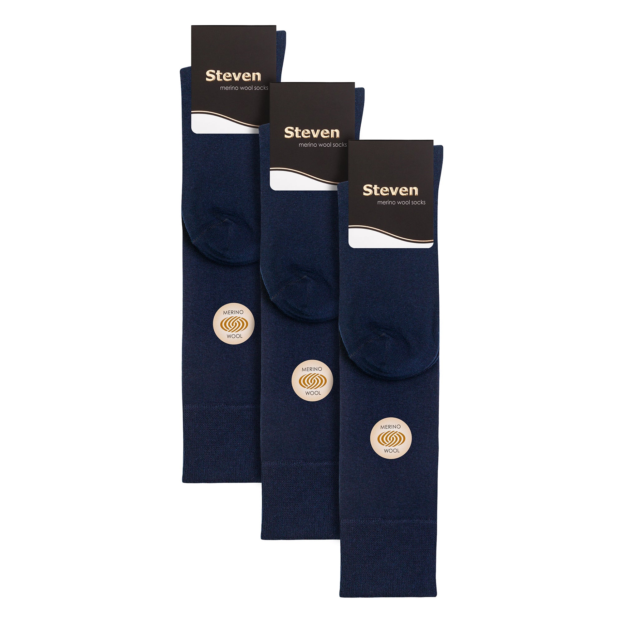 Sock Snob 3 Pairs Mens Knee High Soft Breathable Merino Wool Socks
