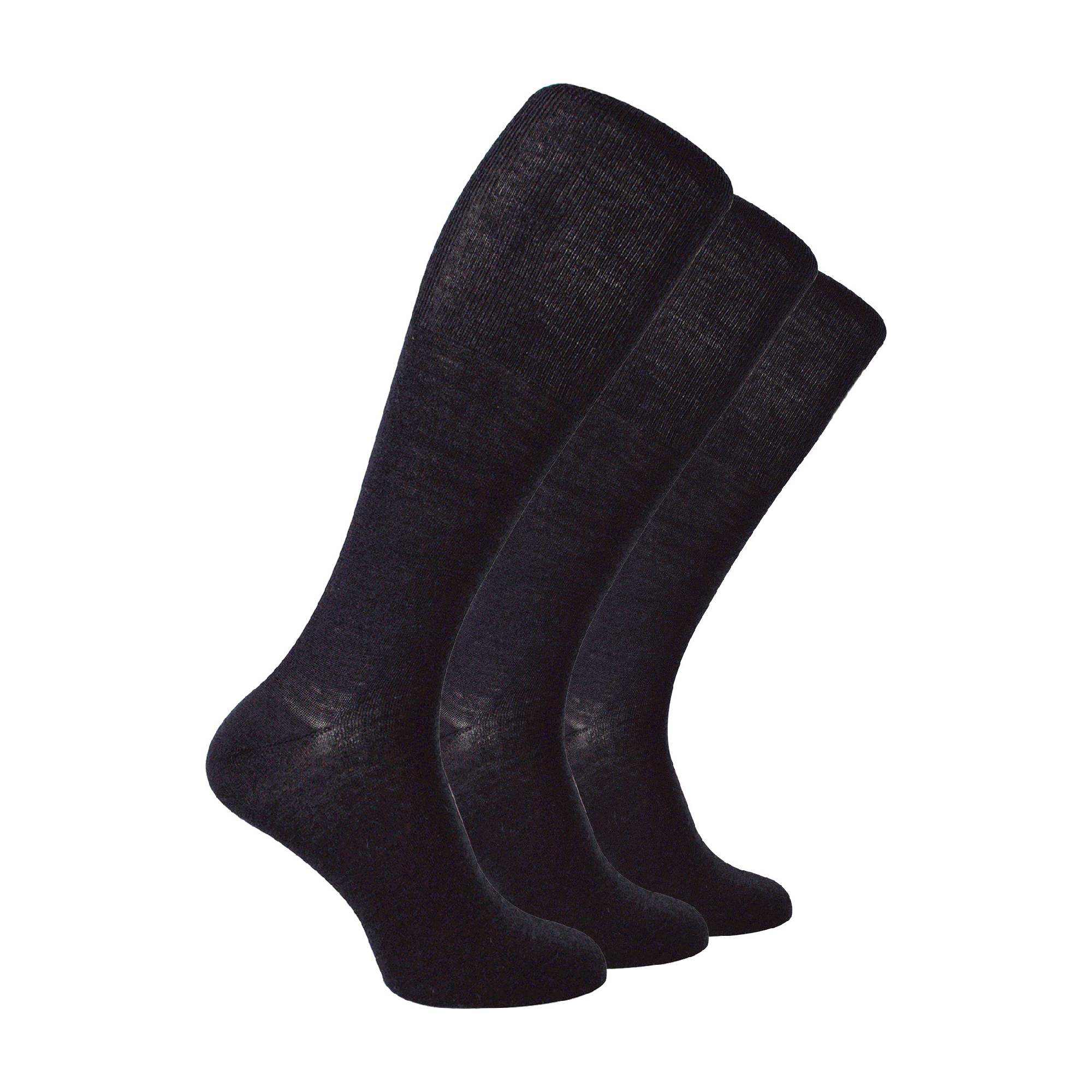Sock Snob 3 Pairs Mens Knee High Soft Breathable Merino Wool Socks