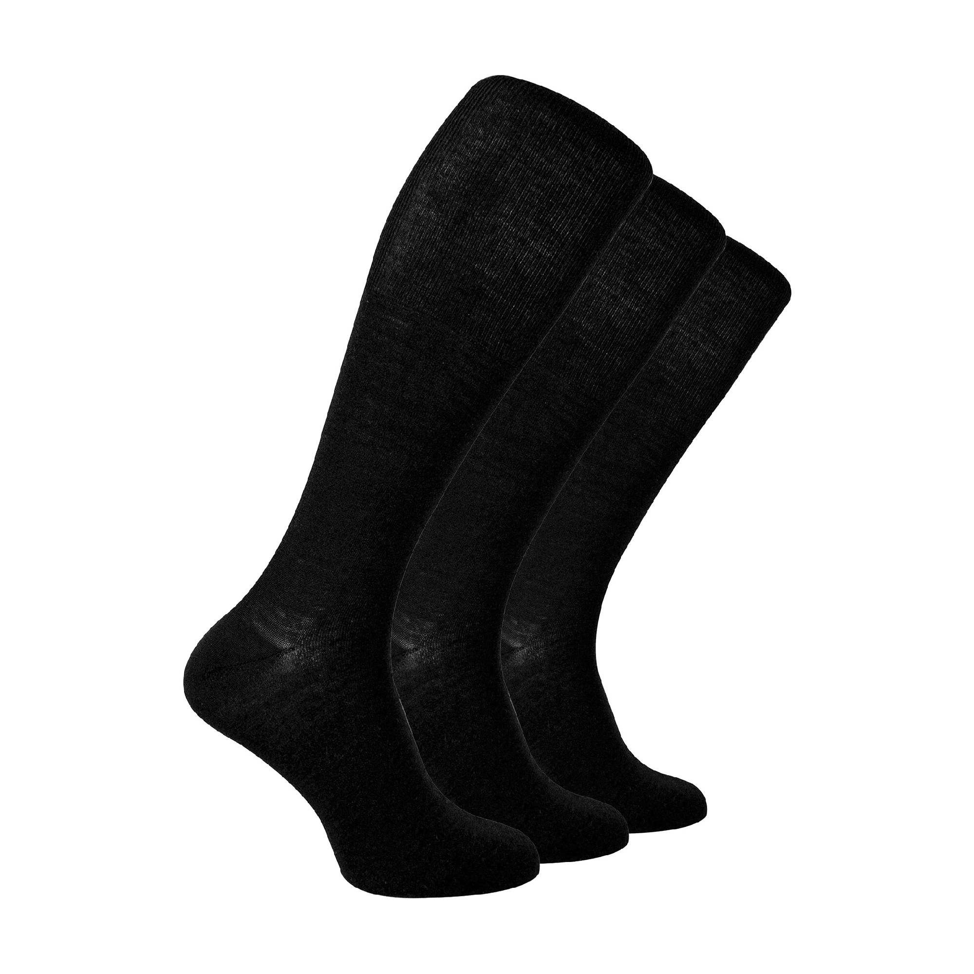 Sock Snob 3 Pairs Mens Knee High Soft Breathable Merino Wool Socks