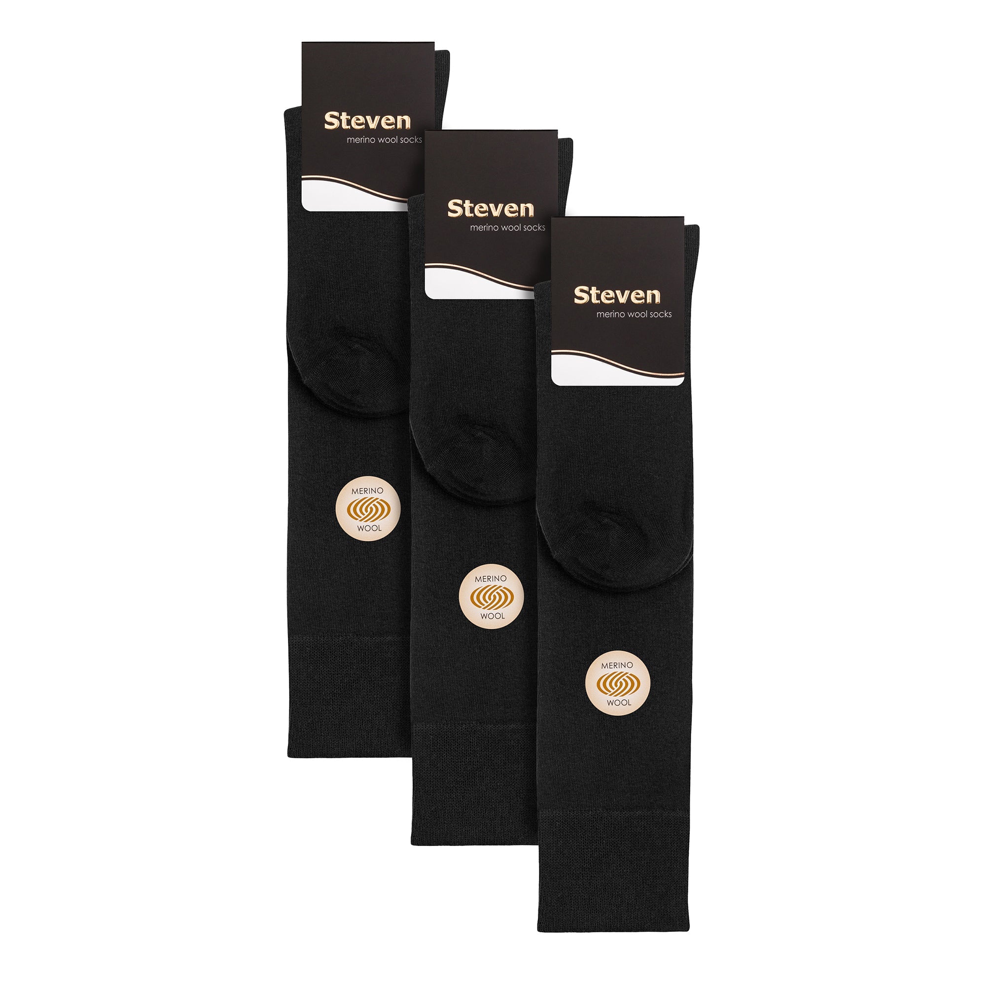 Sock Snob 3 Pairs Mens Knee High Soft Breathable Merino Wool Socks