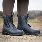 Bareback Footwear Kentucky Storm Waterproof Jodhpur Boots Polished Navy