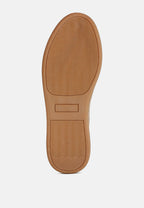 Leather Lace Up Round Toe Trainers