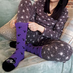 Sock Snob 1 Pack Womens Fluffy Animal Pattern Slipper Socks with Grips