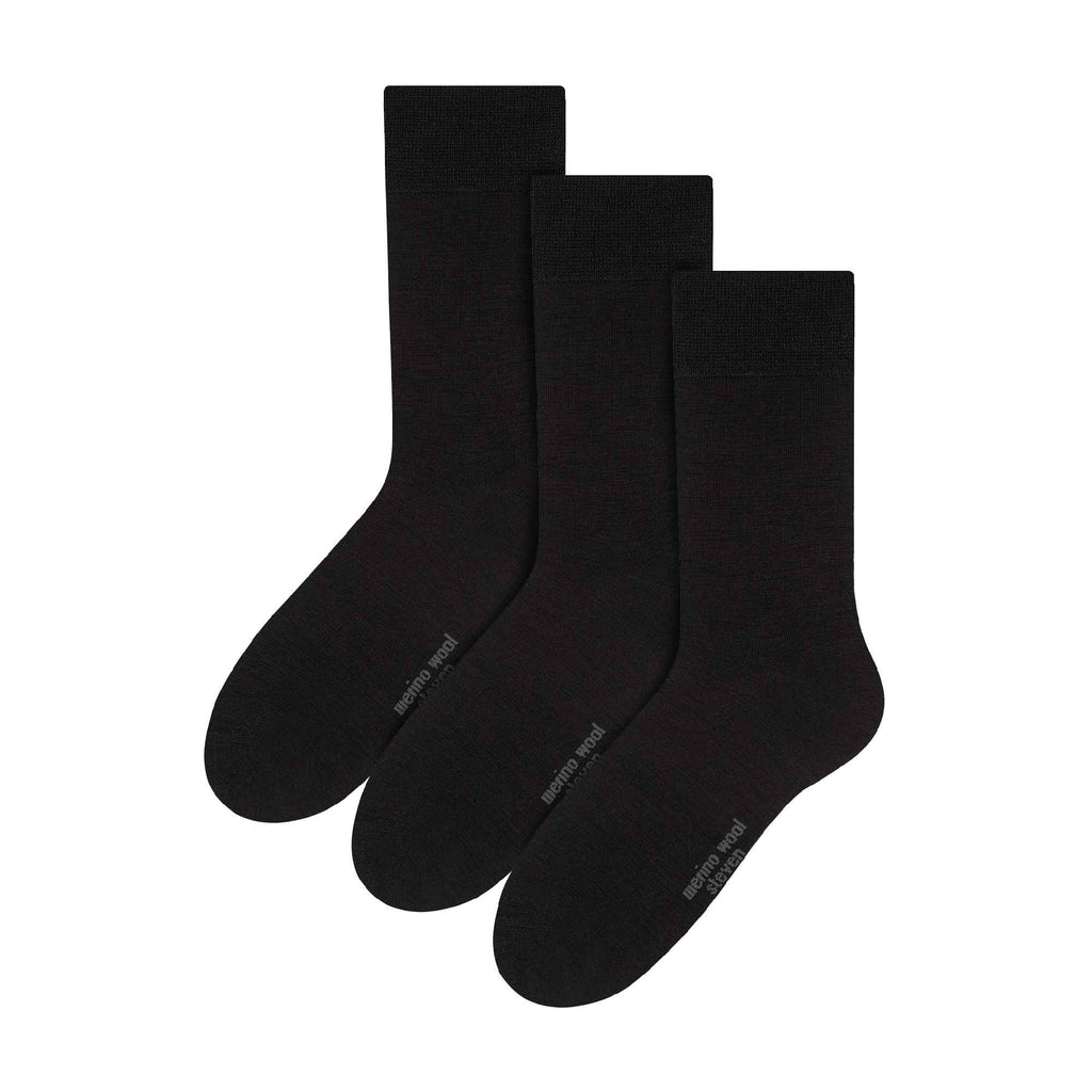 Sock Snob 3 Pairs Mens Warm Merino Wool Socks