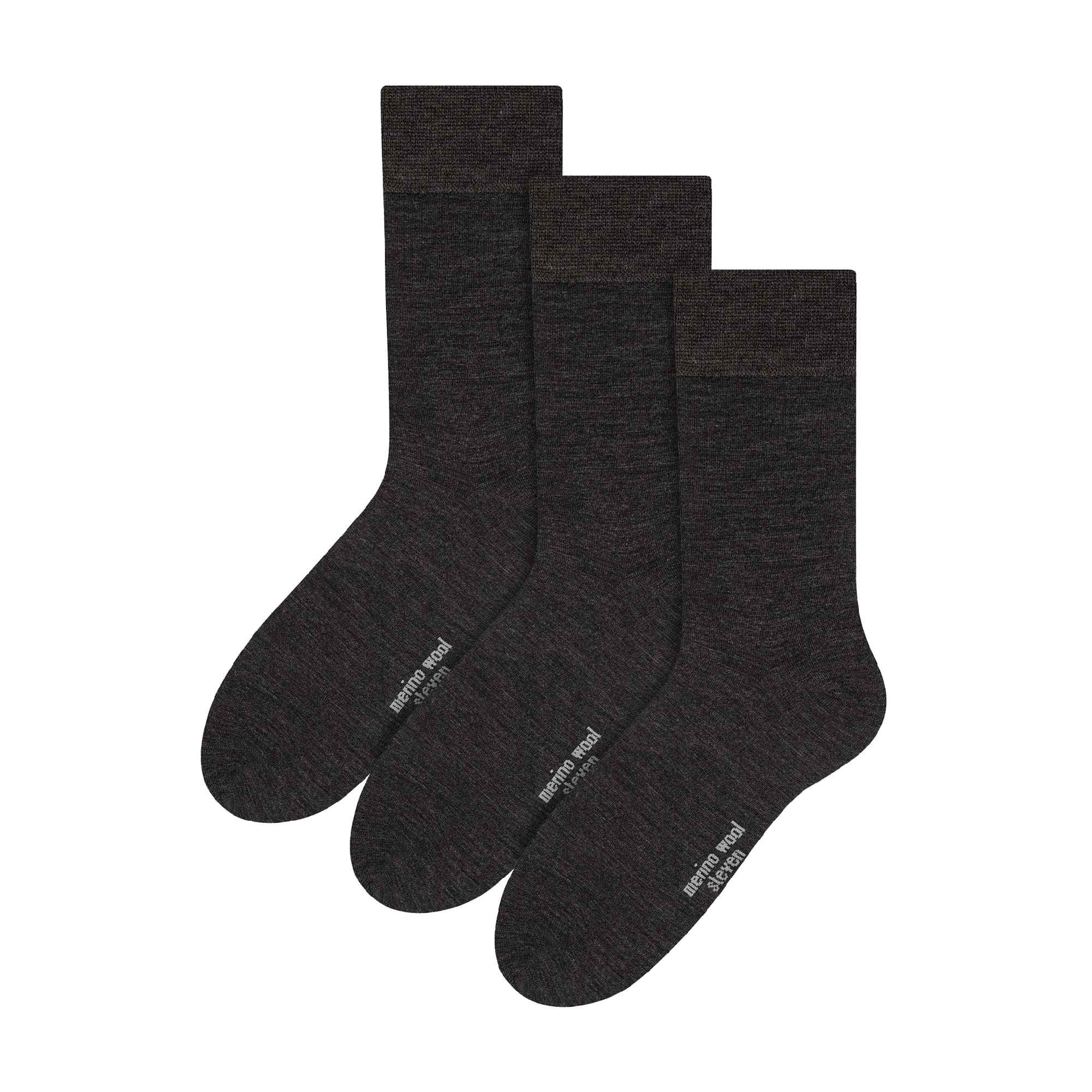 Sock Snob 3 Pairs Mens Warm Merino Wool Socks