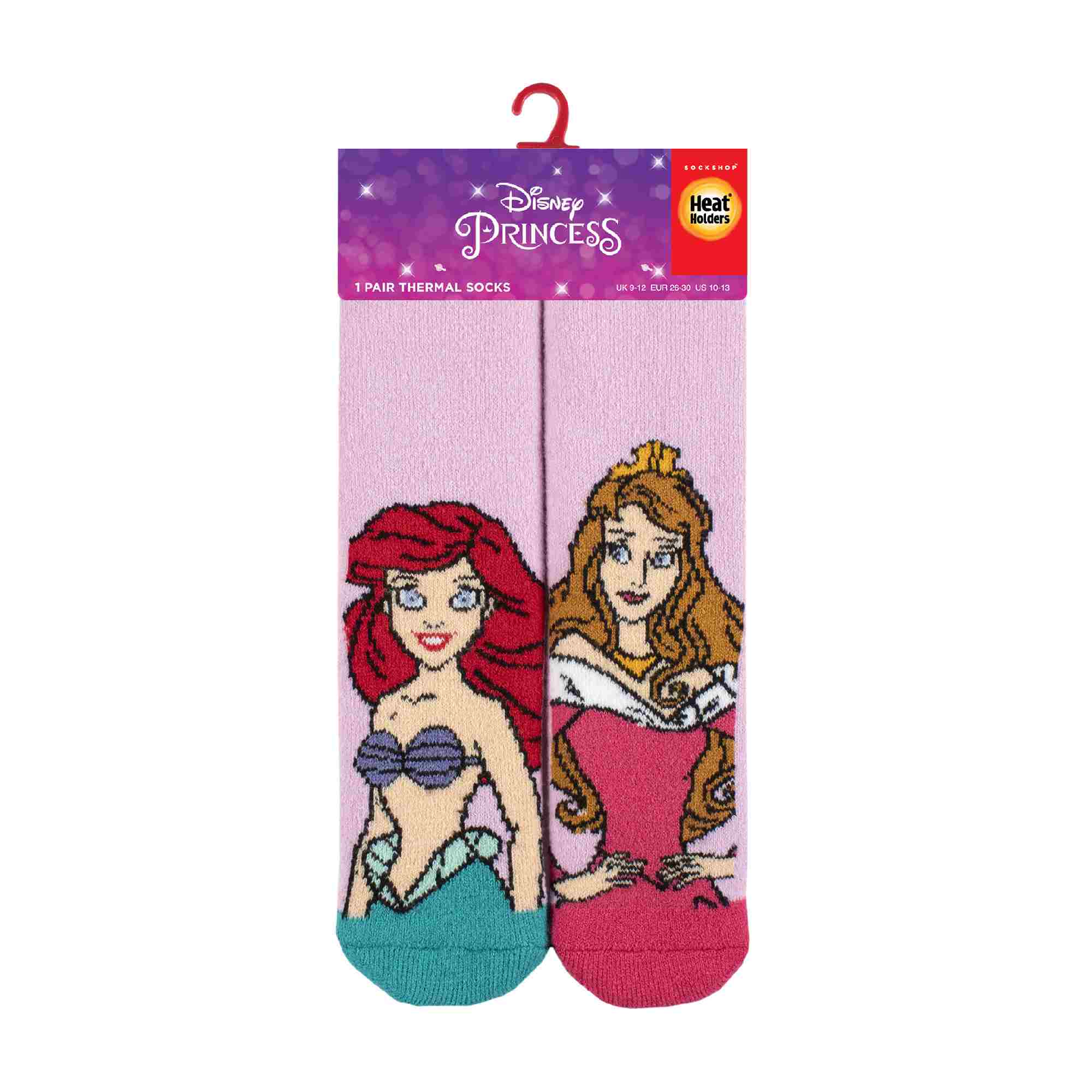 Heat Holders Kids Disney Princess Novelty Lightweight Thermal Socks