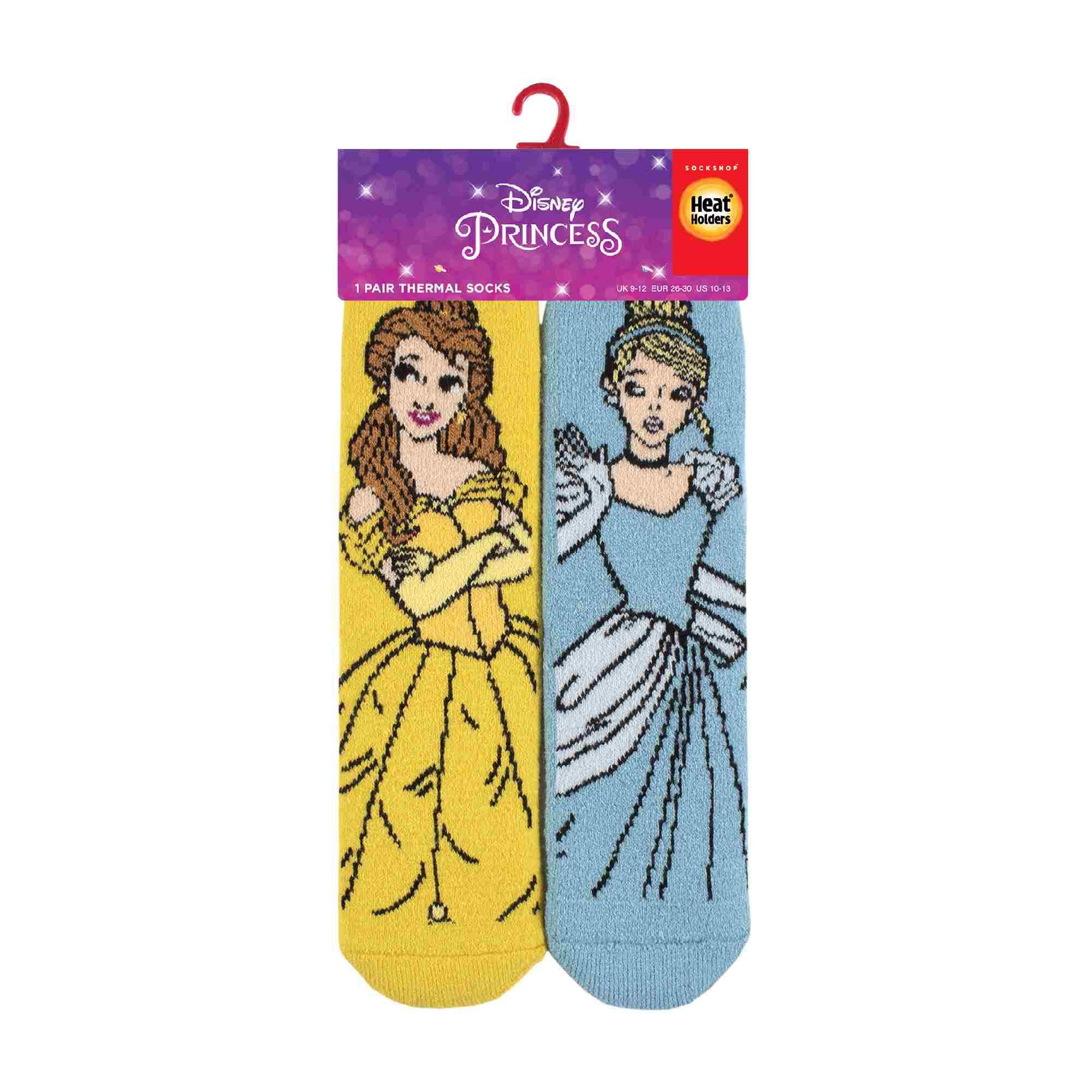 Heat Holders Kids Disney Princess Novelty Lightweight Thermal Socks