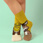 Heat Holders Lite Kids Thermal Shrek Patterned Novelty Socks with Soft Brushed Lining
