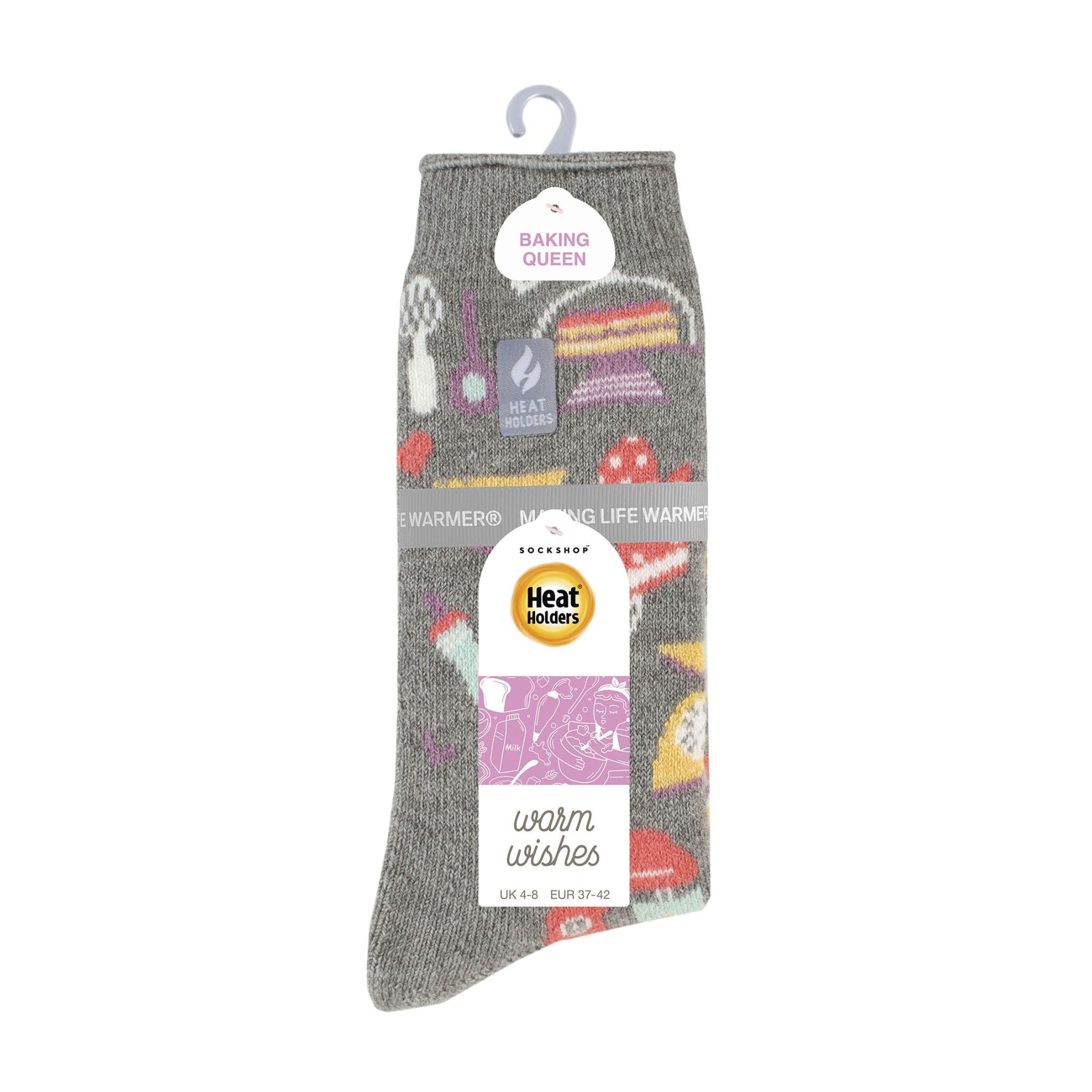 Heat Holders Womens Hobby Activity Patterned Lightweight Thermal Lite Socks