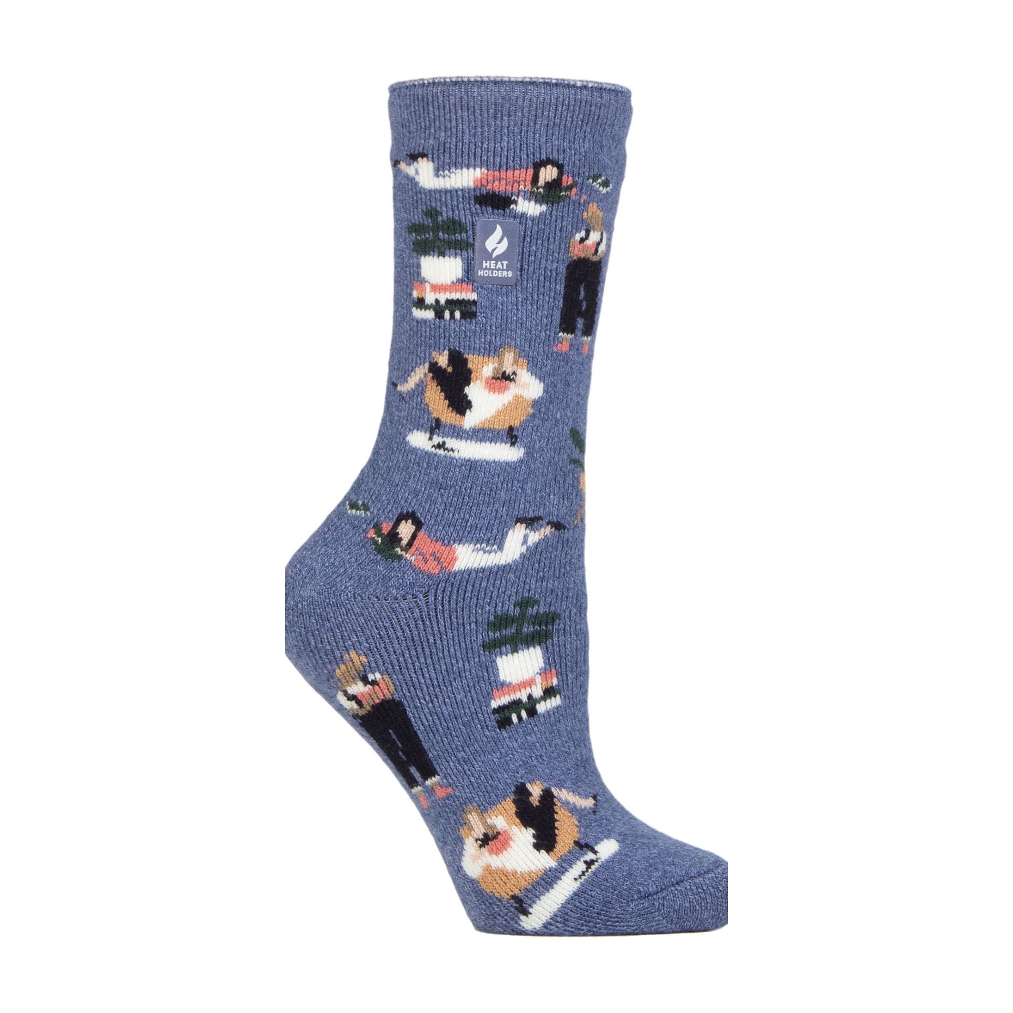 Heat Holders Womens Hobby Activity Patterned Lightweight Thermal Lite Socks
