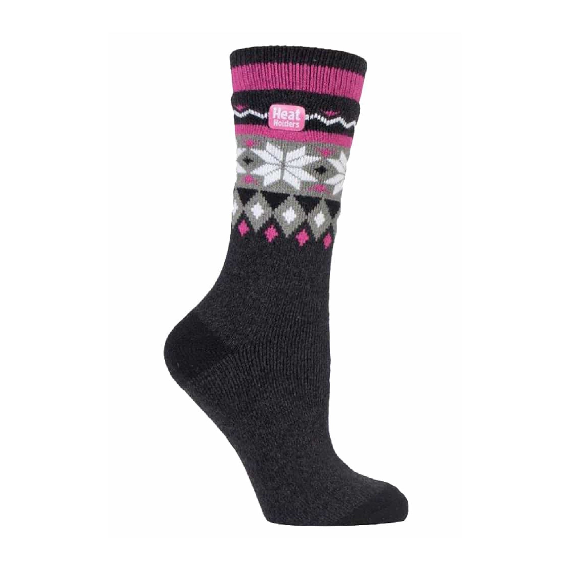 Sock Snob Womens Thin Lightweight Patterned Casual Winter Warm Thermal Socks