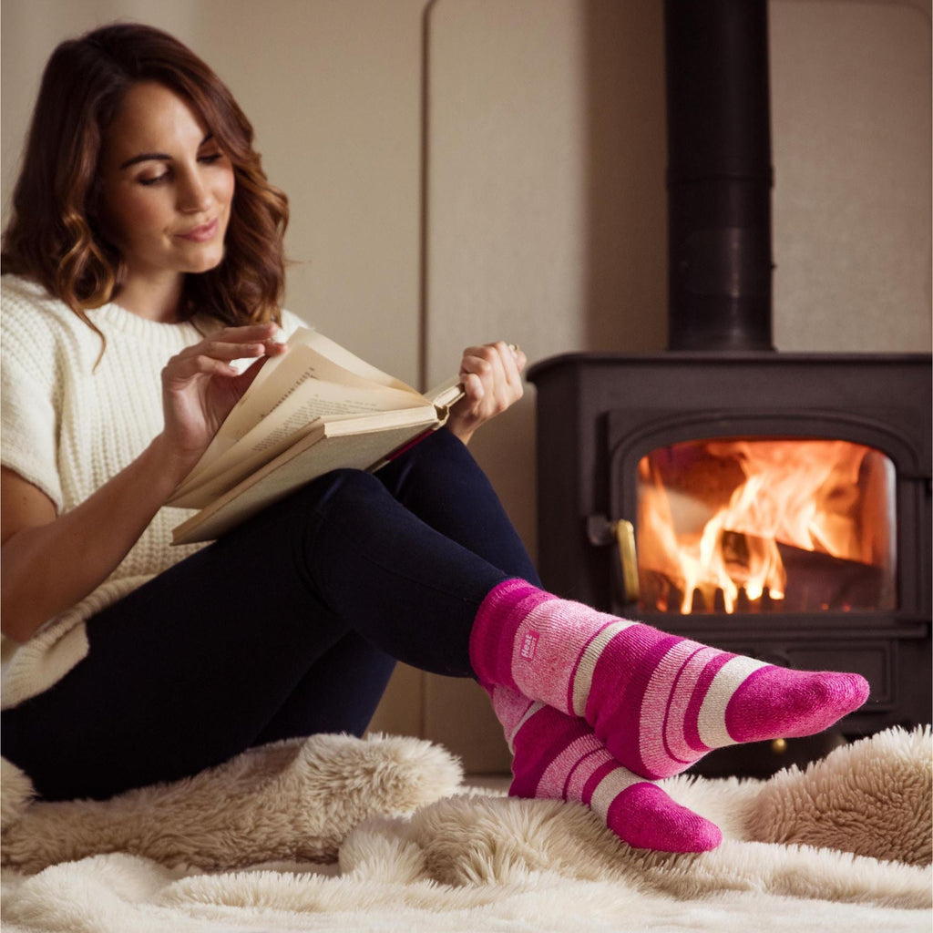 Sock Snob Womens Thin Lightweight Patterned Casual Winter Warm Thermal Socks