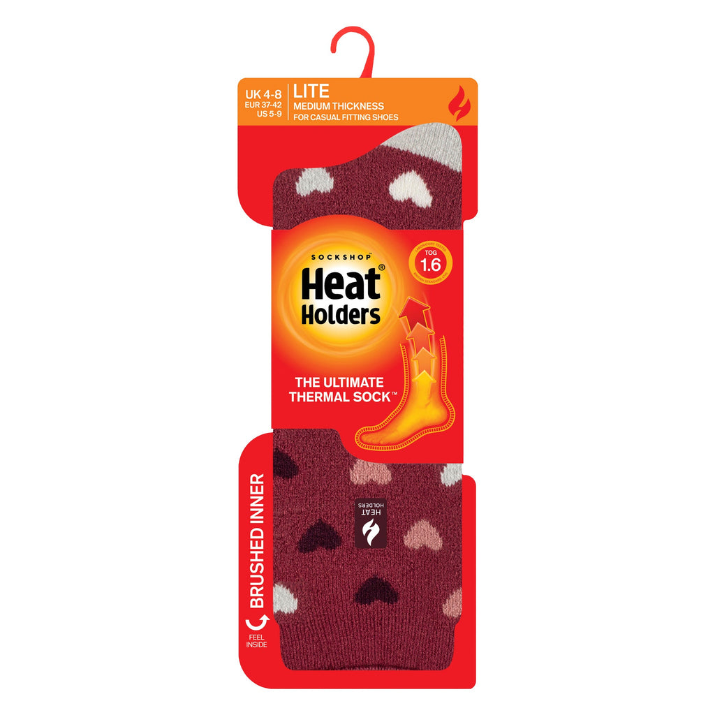 Heat Holders Lite Womens Thermal Lite Patterned Socks for Winter