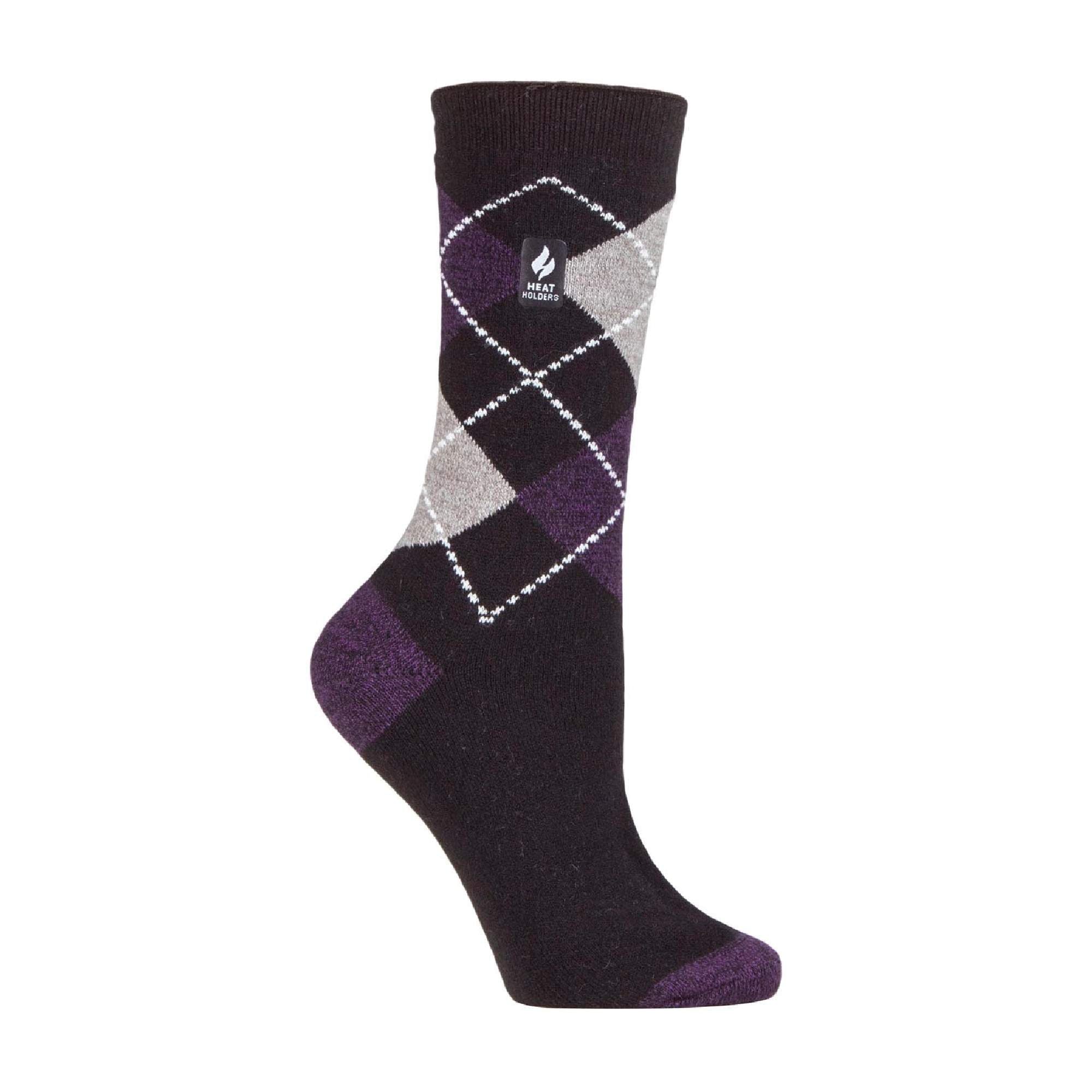 Sock Snob Womens Thin Lightweight Patterned Casual Winter Warm Thermal Socks