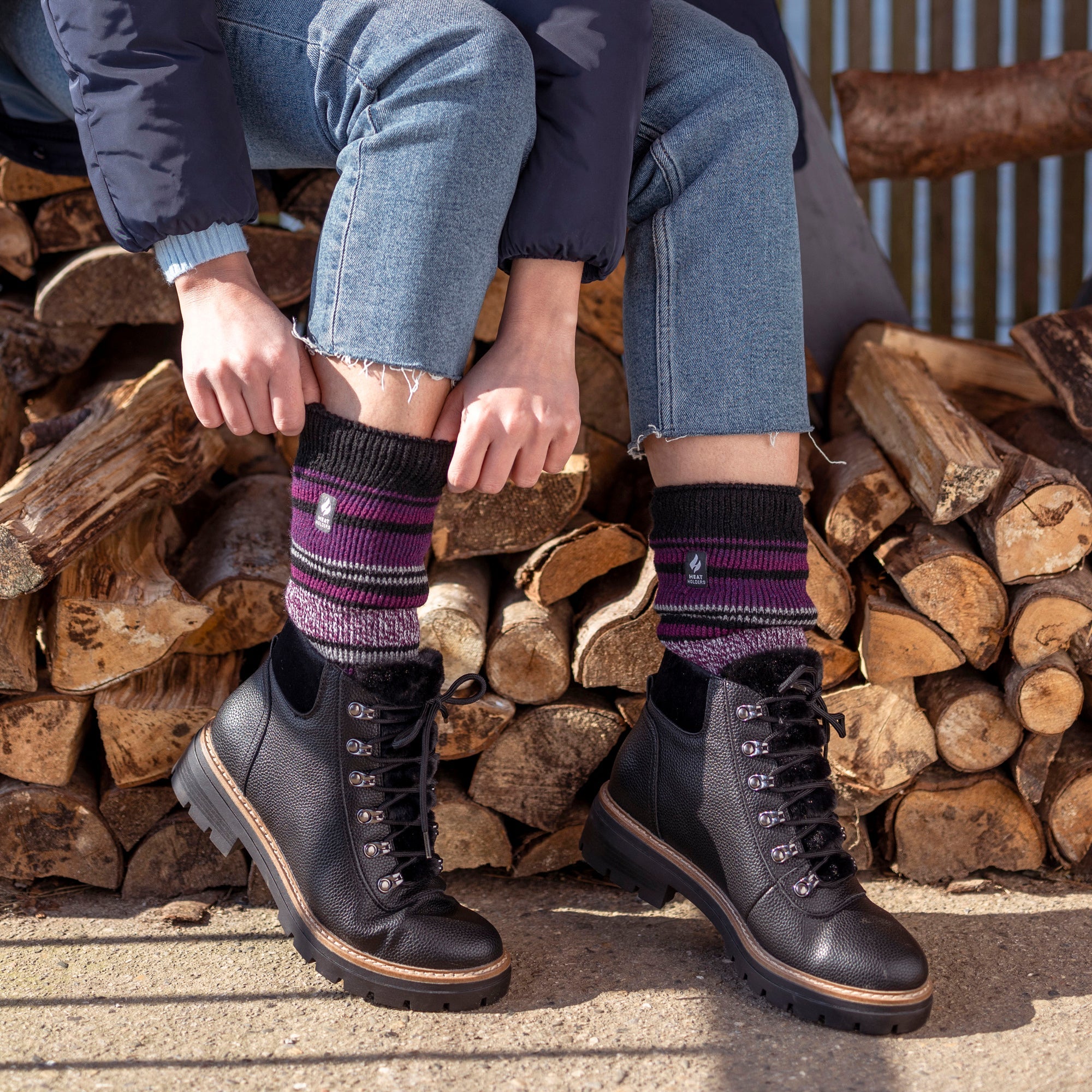Heat Holders Lite Womens Thermal Lite Patterned Socks for Winter