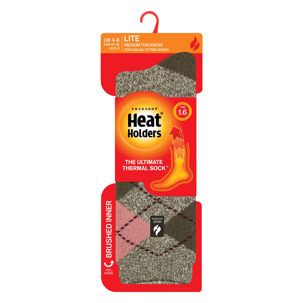 Heat Holders Lite Womens Thermal Lite Patterned Socks for Winter