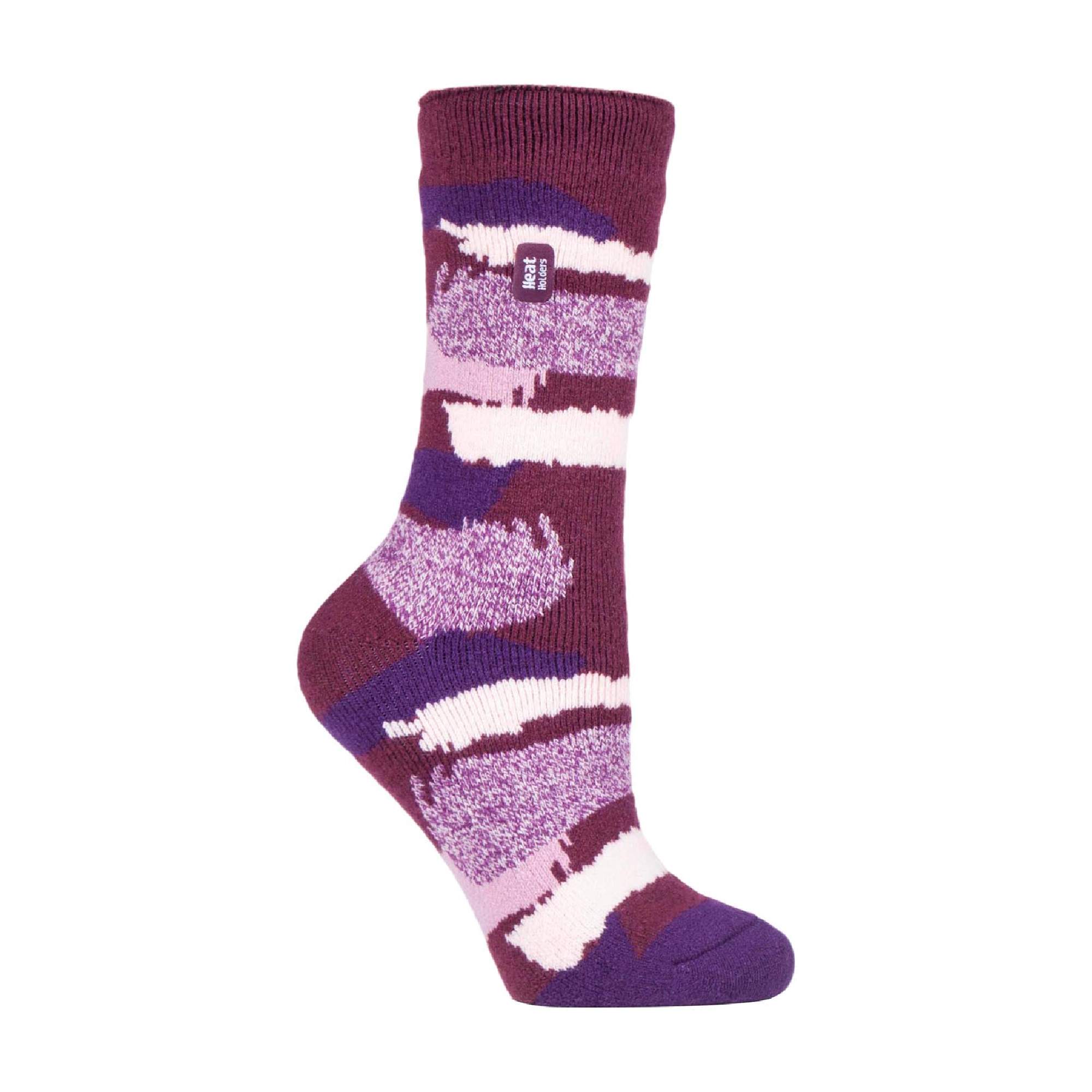 Sock Snob Womens Thin Lightweight Patterned Casual Winter Warm Thermal Socks