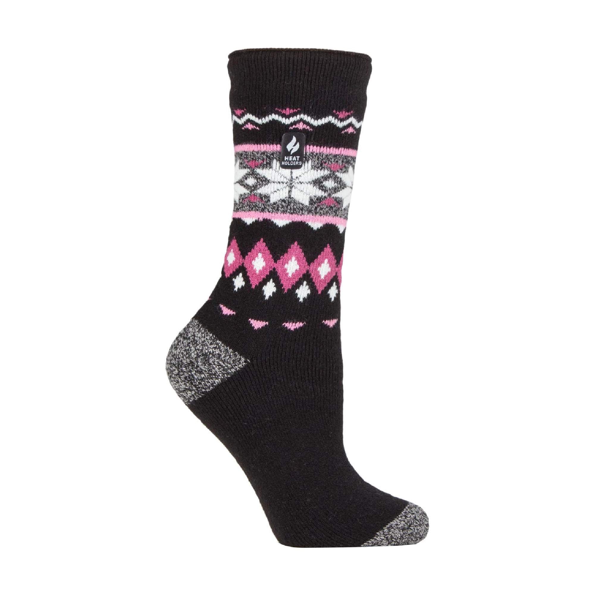 Sock Snob Womens Thin Lightweight Patterned Casual Winter Warm Thermal Socks