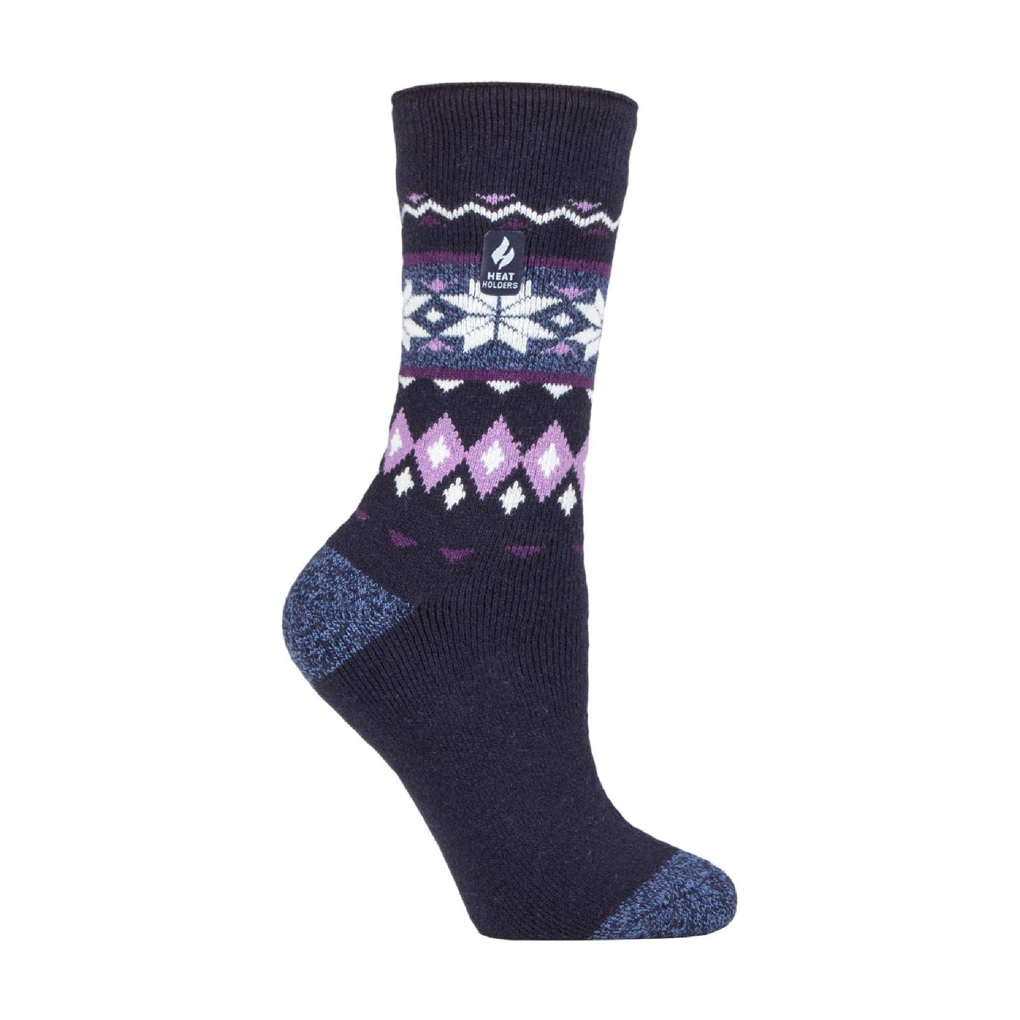 Sock Snob Womens Thin Lightweight Patterned Casual Winter Warm Thermal Socks